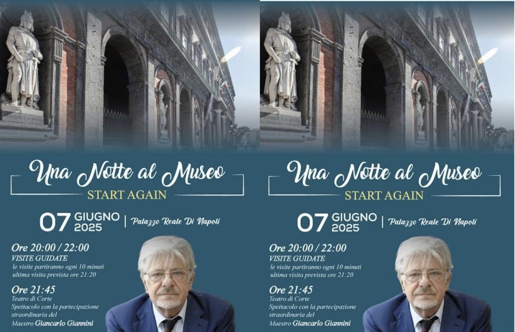 Napoli, “Una Notte da Re” a Palazzo Reale: visite guidate, spettacolo con Giancarlo Giannini