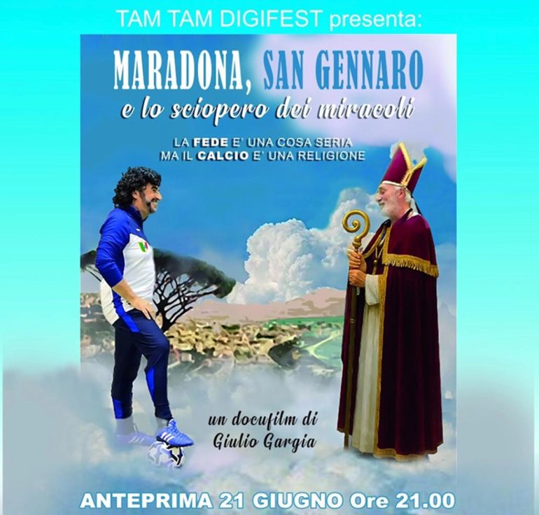 Il docufilm “Maradona, San Gennaro e lo sciopero dei miracoli” inaugura il Tam Tam Digifest