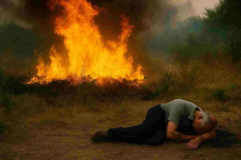 Massa Lubrense, segnala un incendio e scompare: trovato morto