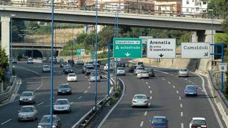Napoli, lavori in Tangenziale: chiusure notturne a Vomero e tra Doganella e Capodimonte