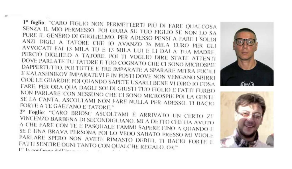 Clan Gionta, l’ascesa di Gaetano Amoruso e il famoso pizzino di Aldo Gionta: ecco il testo integrale