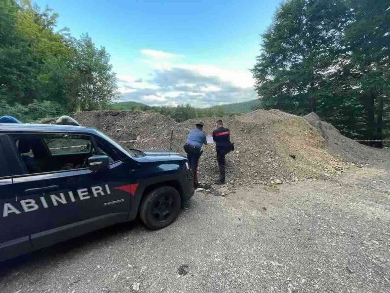 Parco del Matese, sversati 800 metri cubi di rifiuti speciali