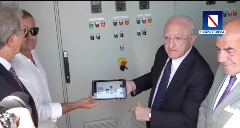 Scafati, De Luca: “Il Sarno verso il disinquinamento, il Golfo di Napoli sarà balneabile”