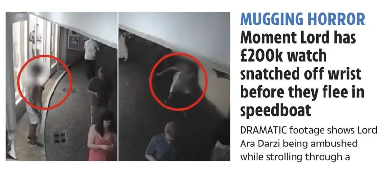 I giornali inglesi massacrano Napoli e Capri per la rapina a Lord Darzi: “Orribile scippo”