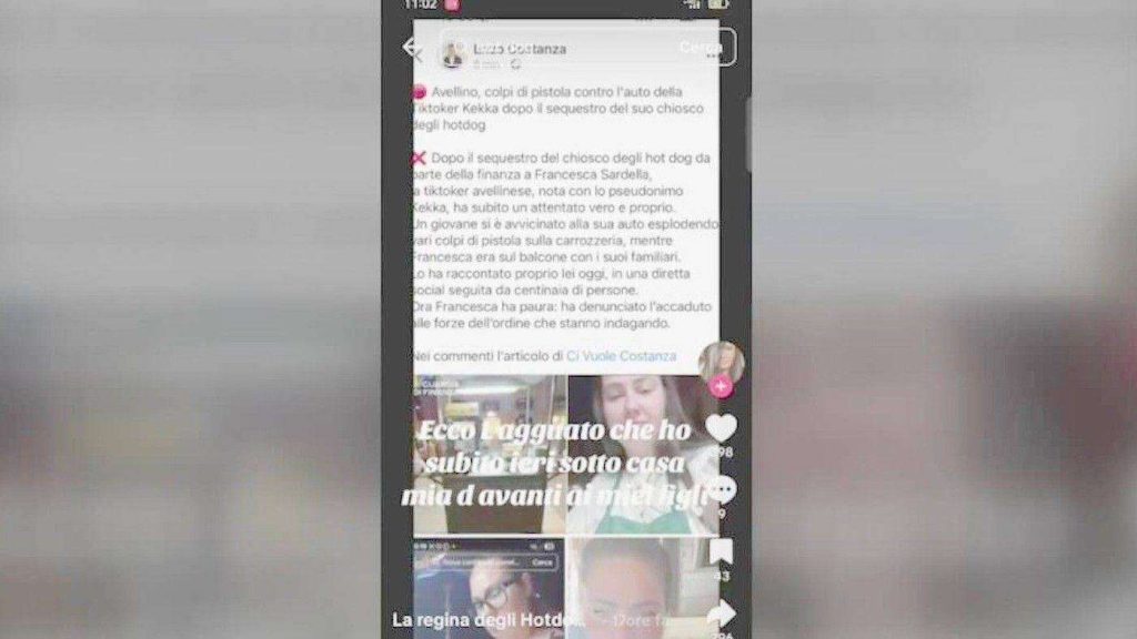 Avellino, spari contro l’auto della “Regina degli hot dog”: denunciato un ventenne