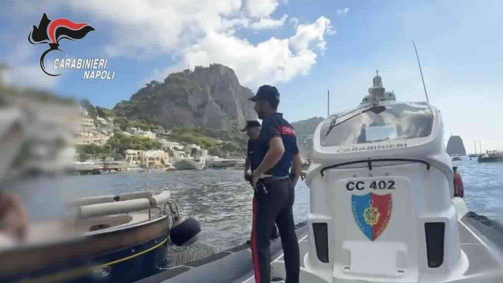 Capri, 17 multe tra ancoraggi vietati e velocità eccessiva in mare