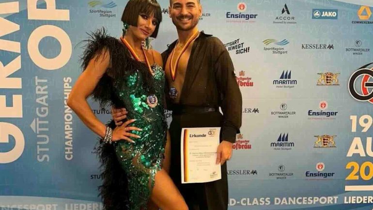 Coppia napoletana quinta alla finale del German Open di danza sportiva