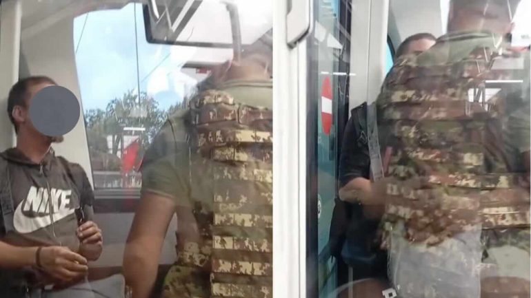 Soldato napoletano aggredisce uomo su un bus a Rimini e i social si scatenano