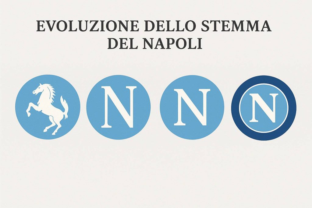 Come si è evoluto nel tempo lo stemma del Napoli, dal cavallo rampante alla N stilizzata