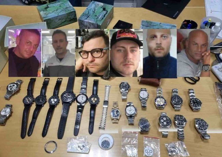 Napoli, orologi di lusso rubati e riciclati: sgominata la banda Fiengo-Potenza
