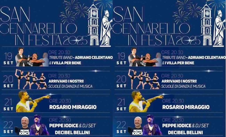 Ottaviano, Festa di San Gennarello: appuntamento dal 19 al 22 settembre
