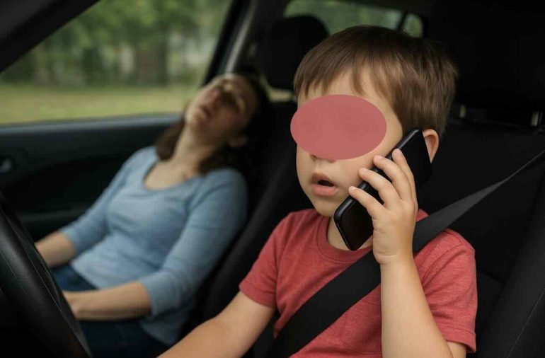 Piccolo eroe a Varcaturo: con uno smartphone salva la mamma