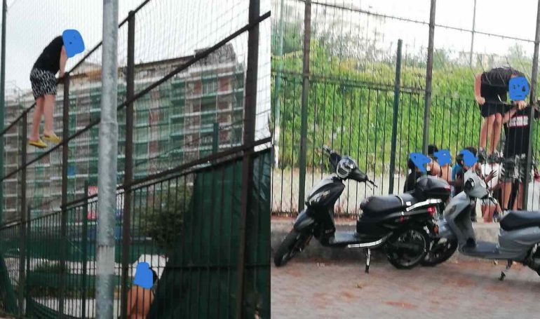 Torre del Greco, degrado, abbandono e pericolo ai campi di tennis