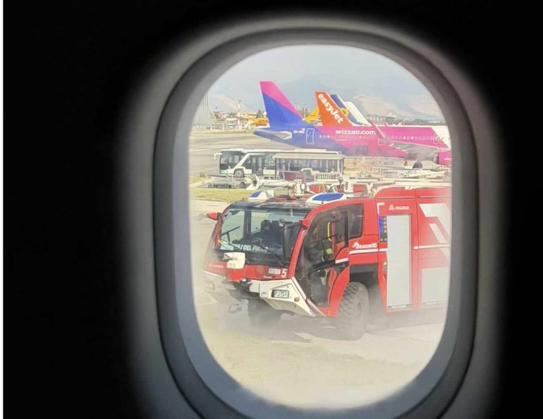 Atterraggio di emergenza sulla pista di Capodichino