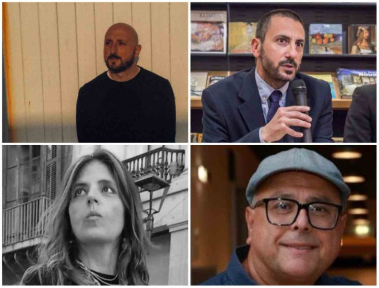 In alto: Vincenzo Santoro e Clemente Ultimo; in basso Linda di Giacomo e Umberto Adinolfi