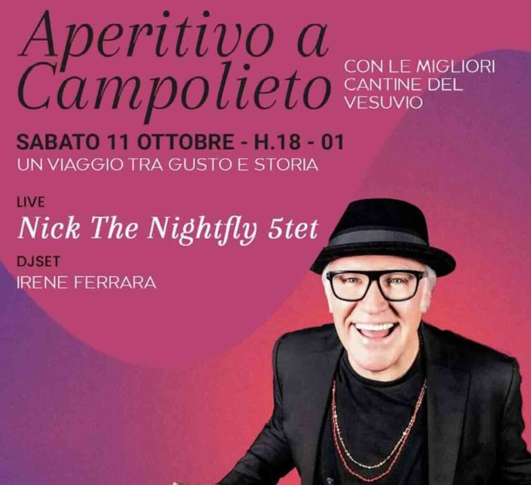 La locandina della manifestazione con Nick the night fly