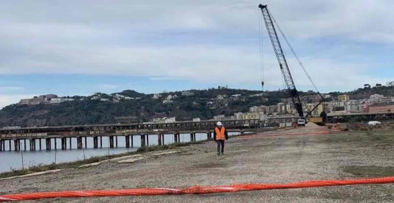 I lavori iniziati a Bagnoli