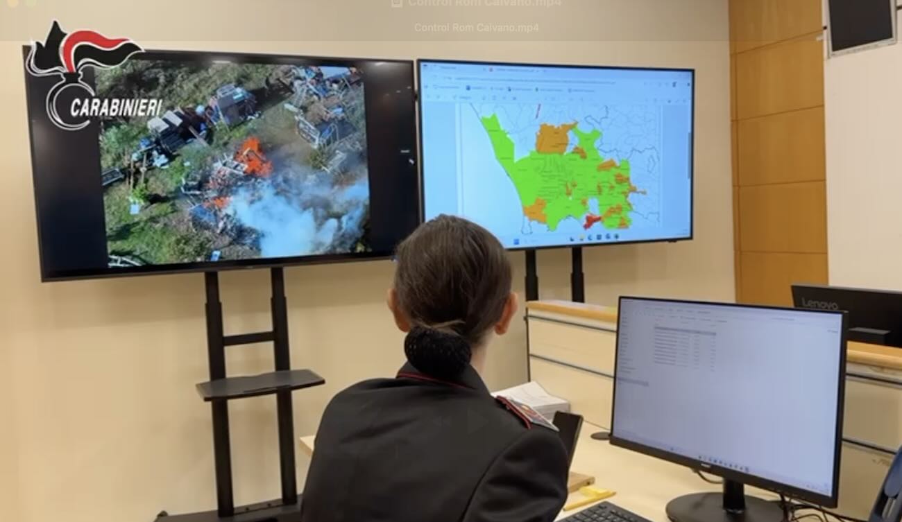 Caivano, piromane arrestato grazie alla control room ambientale