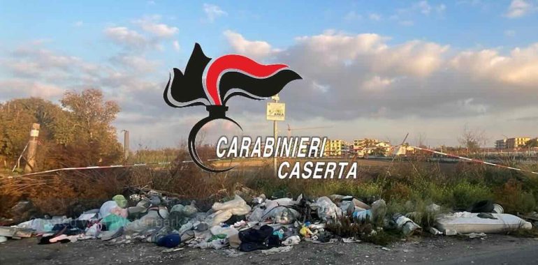 Emergenza Rifiuti a Sant’Arpino: i Carabinieri mettono i sigilli a una “montagna” di 10 tonnellate