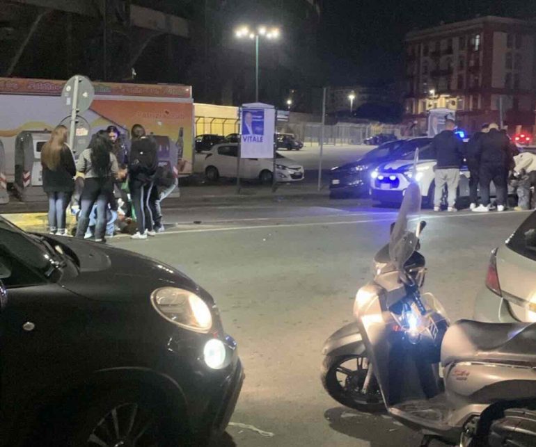 L'investimento davanti al Maradona