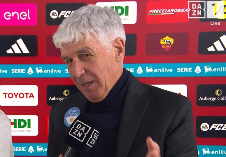 Roma, Gasperini: «Usciamo con un po’ di rammarico. Nel finale mancata malizia…»