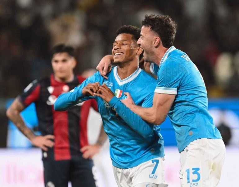 Supercoppa al Napoli, Neres: “Felice per i gol e per la vittoria”