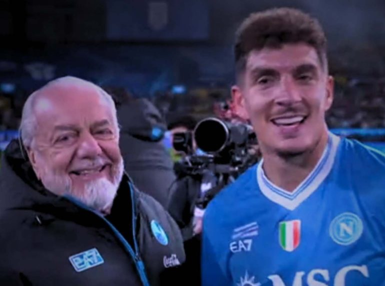 Supercoppa al Napoli, De Laurentiis: “Orgoglioso di questo gruppo che ha scritto di nuovo la storia”