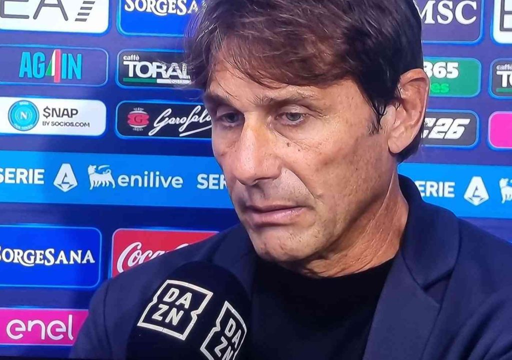 Conte applaude il Napoli: «Vittoria di coraggio, ma abbiamo fatto tutto noi»