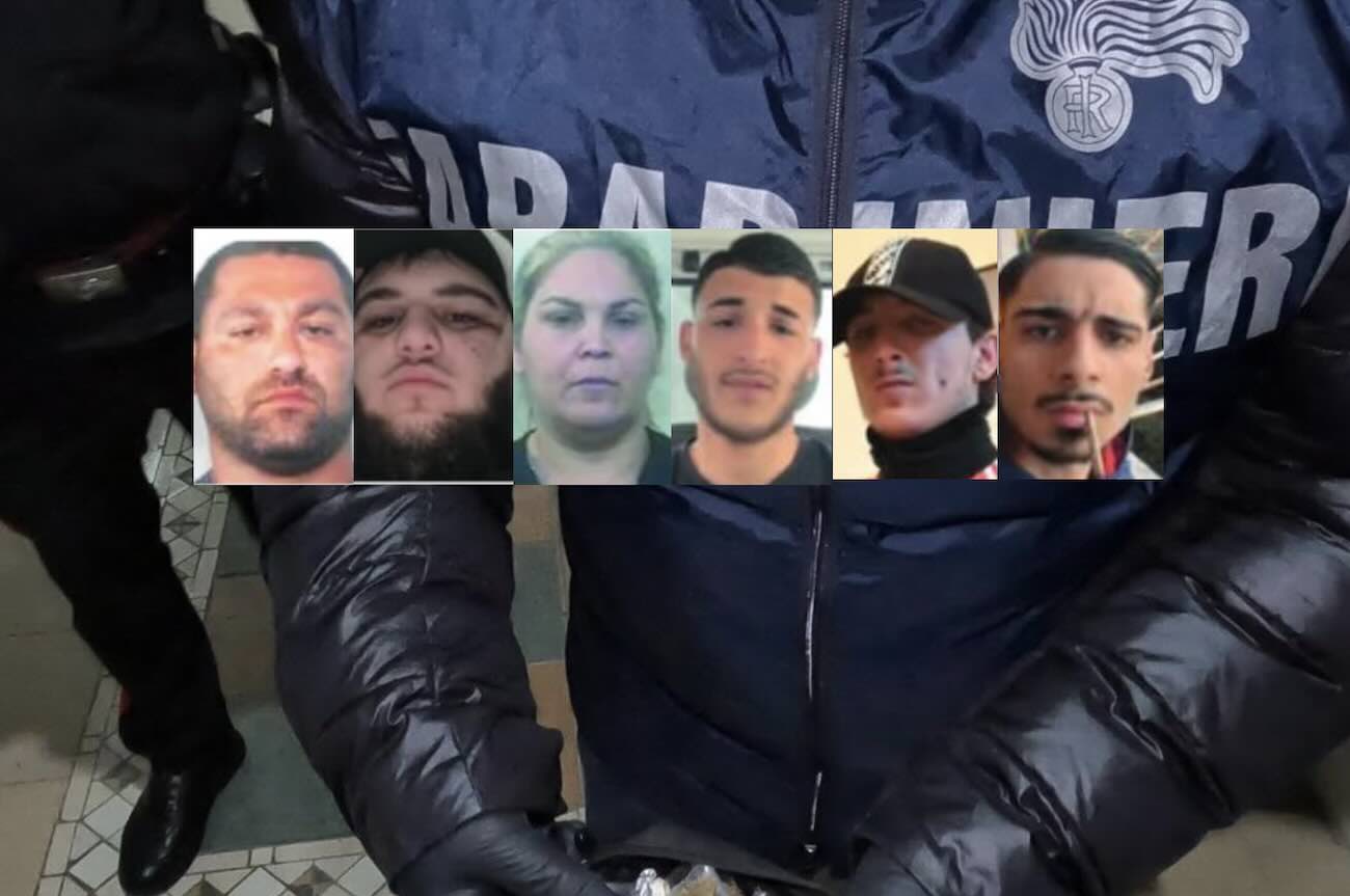 Gli arrestati nel blitz