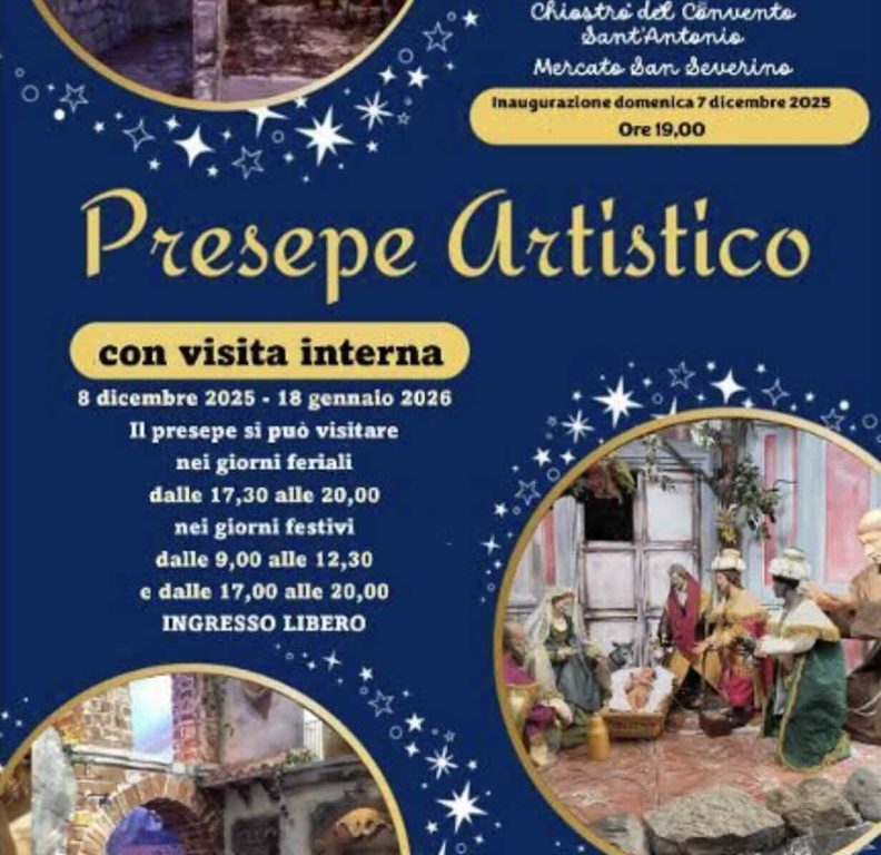 Mercato San Severino celebra il Natale con il presepe artistico del convento di Sant’Antonio