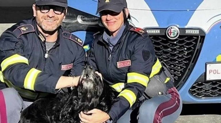 Salerno, cane vagava in autostrada: salvato dalla polstrada