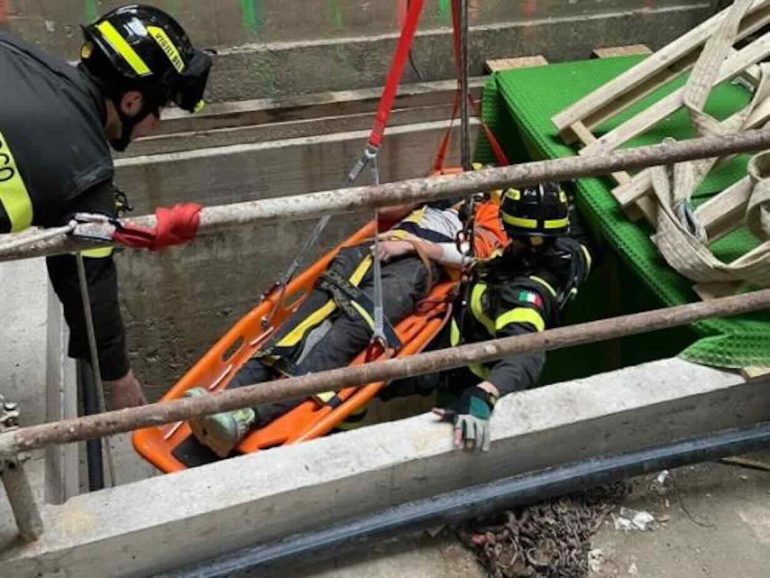 Dramma in cantiere a Castel di Sangro: operaio napoletano precipita nel vuoto, è in fin di vita