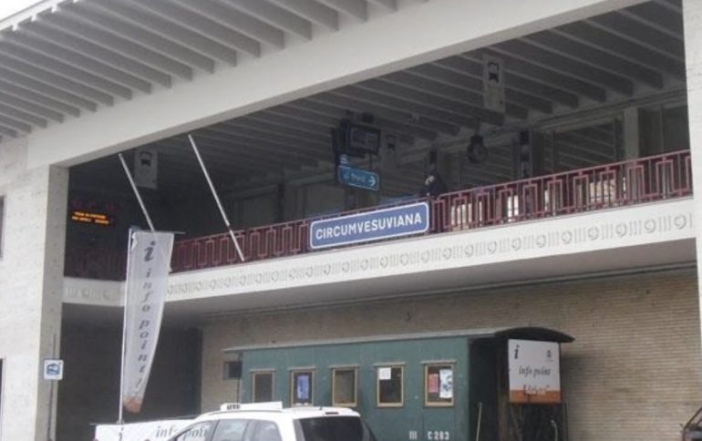 La stazione della Circumvesuviana di Sorrento