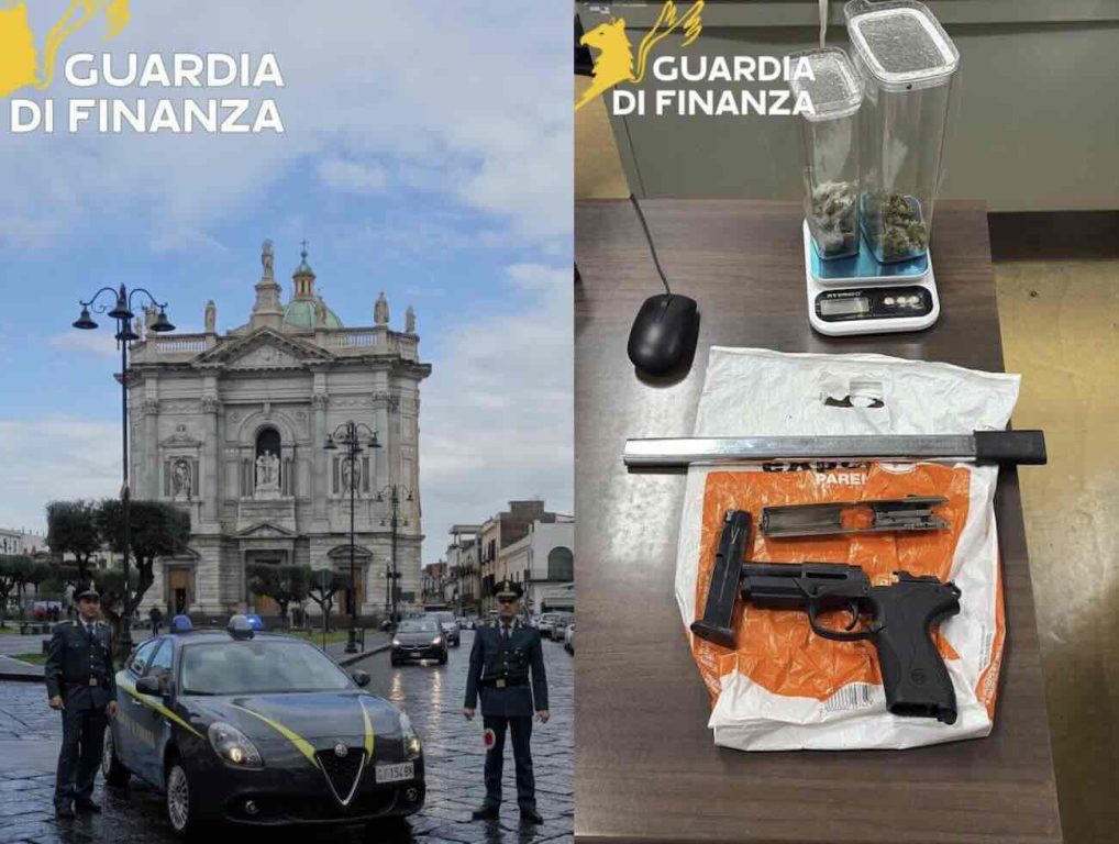 Ottaviano: sequestrati droga e armi, nei guai due giovani