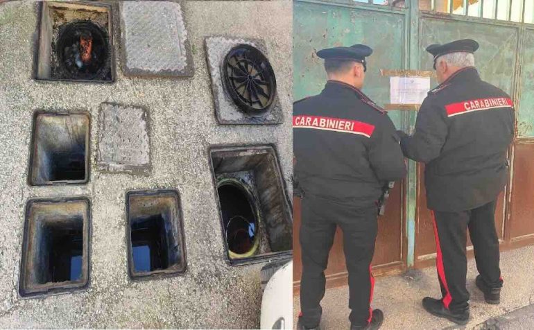 Il sequestro dei carabinieri ad Orta di Atella