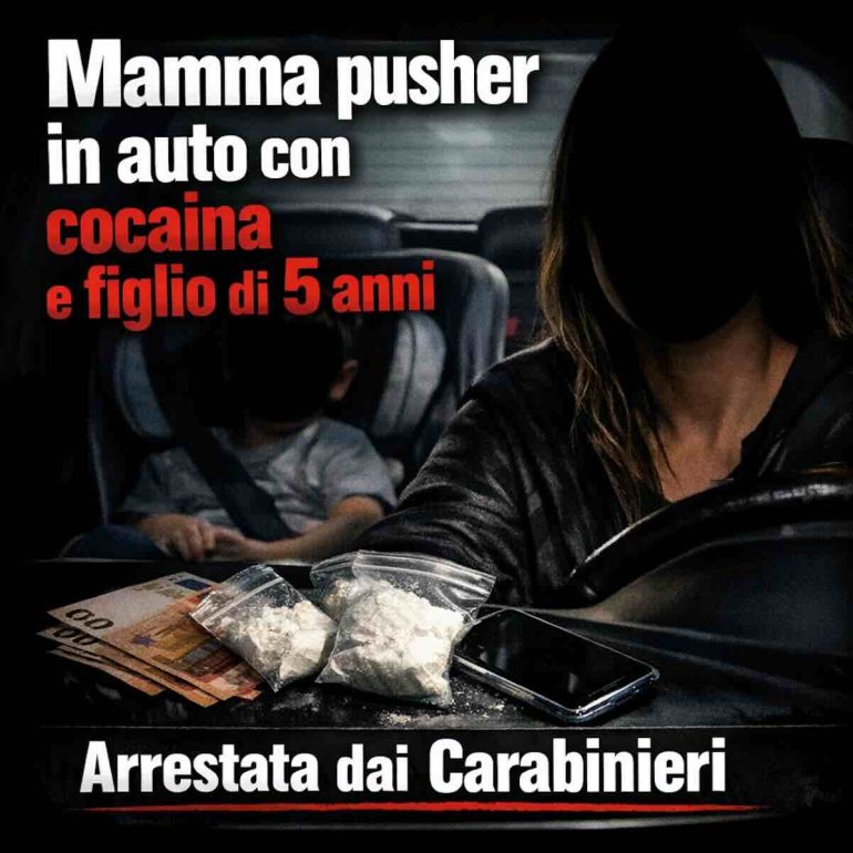 Mamma pusher di Pompei arrestata a Sant'Agnello