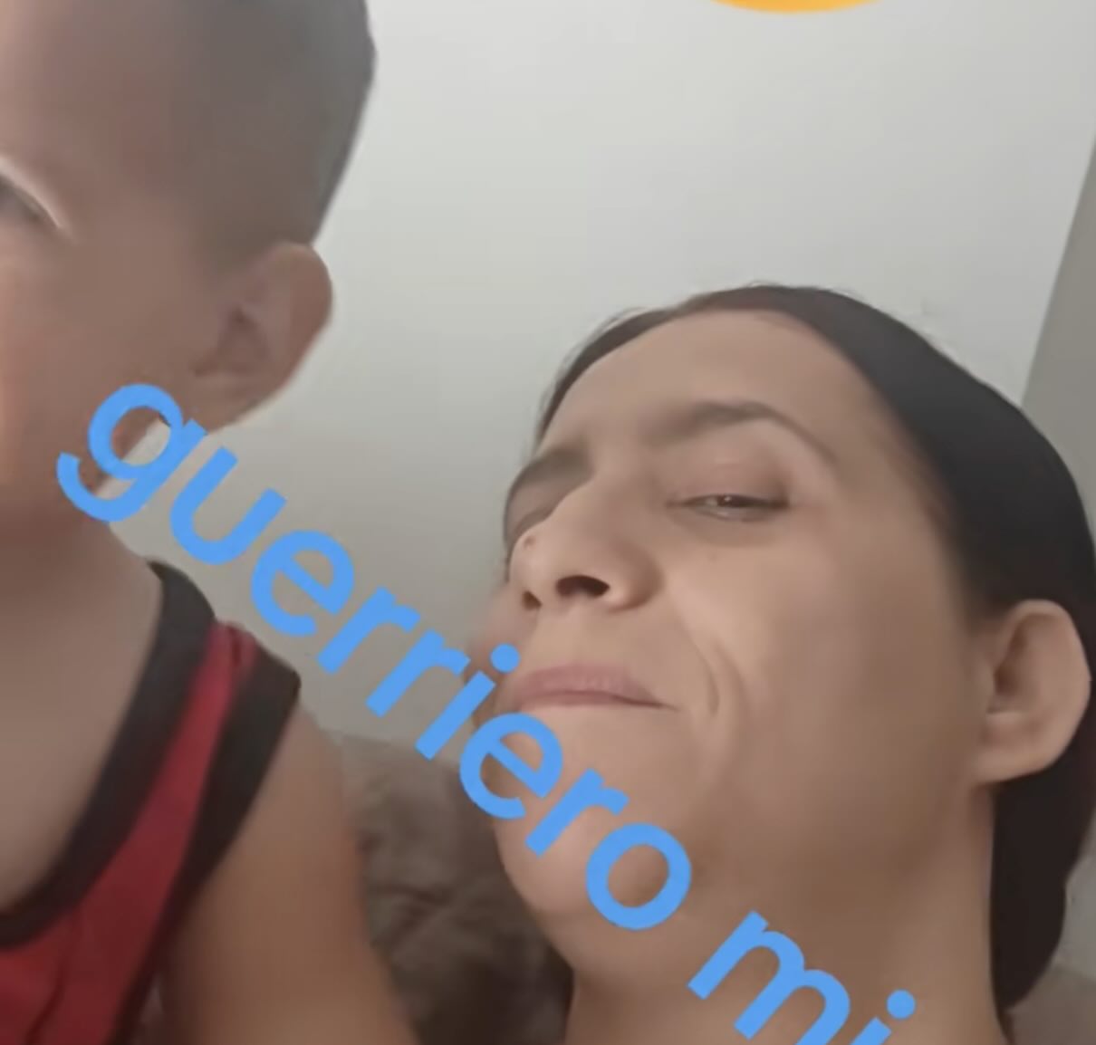 Patrizia Mercolino e il piccolo Domenico