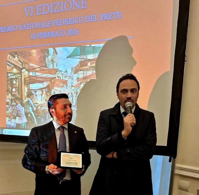 Nel nome di Federico Del Prete: il comandante Biagio Chiariello riceve il Premio Nazionale