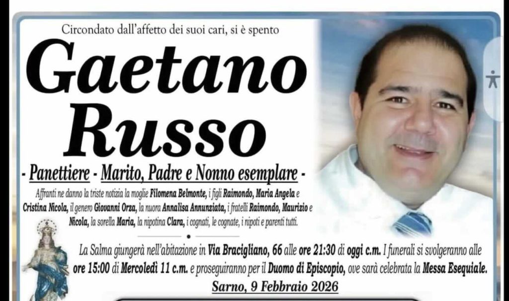 Omicidio a Sarno, l’autopsia: 15 fendenti per uccidere Gaetano Russo