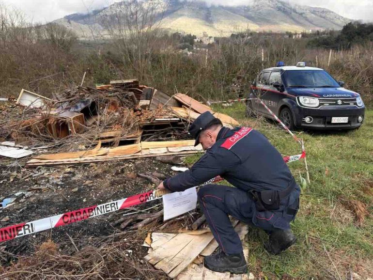 La discarica sequestrata a Vairano Patenora