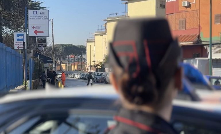 I carabinieri all'ospedale san Giovanni Bosco