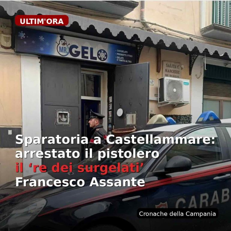 Sparatoria a Castellammare, arrestato il pistolero: è il «re dei surgelati»