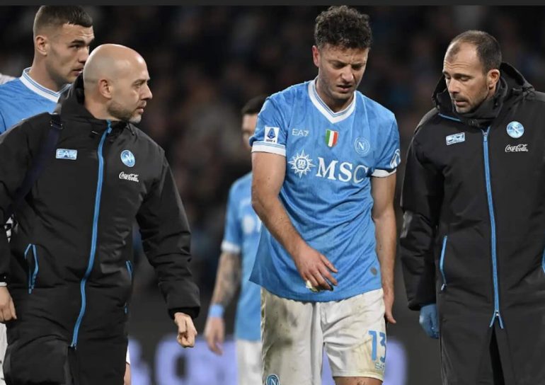 Tegola Napoli: stagione finita o quasi per Rrahmani