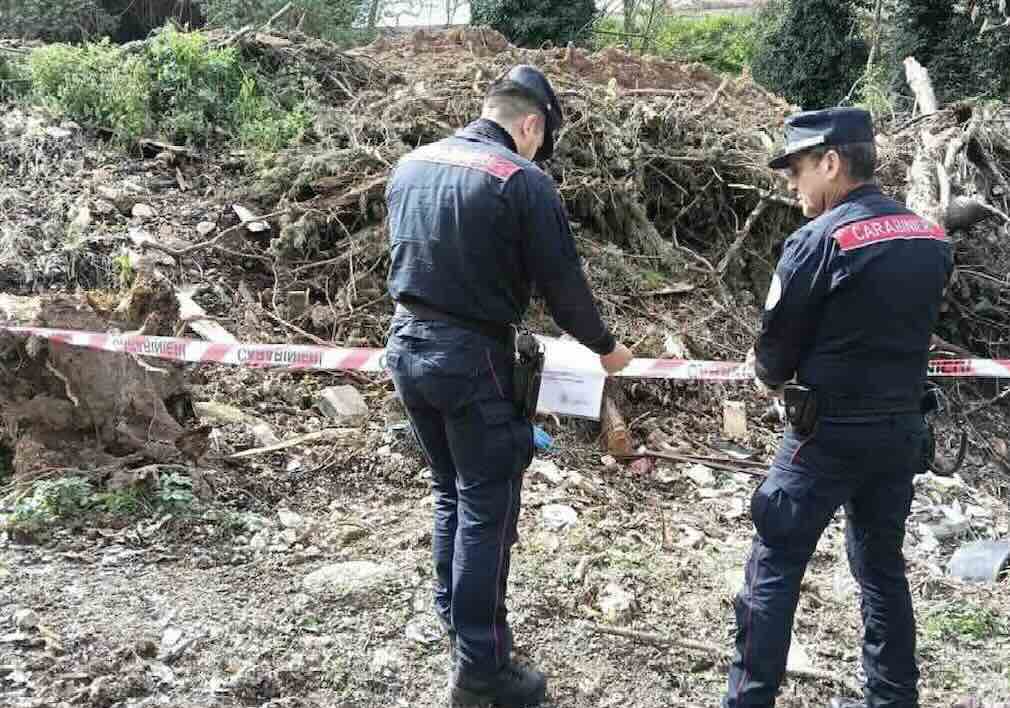 L'area sequestrata