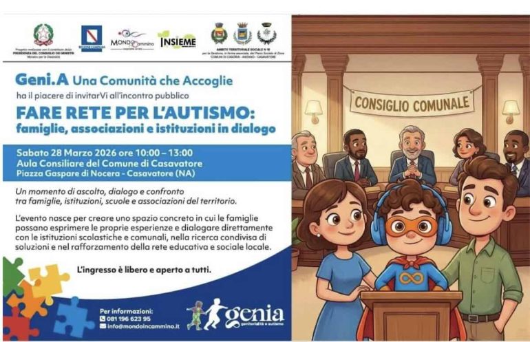 Casavatore, nasce la Rete per l’Autismo