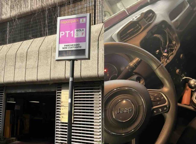 Auto depredate nel parcheggio del Centro direzionale