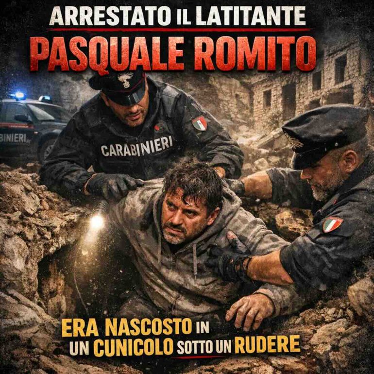 Clan Gionta, preso dopo 8 mesi di fuga Pasquale Romito: era nascosto in un cunicolo sotto un rudere