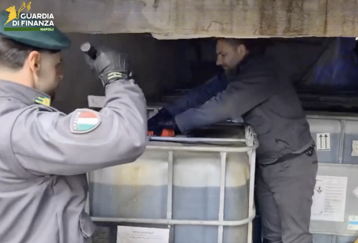 Il gasolio sequestrato