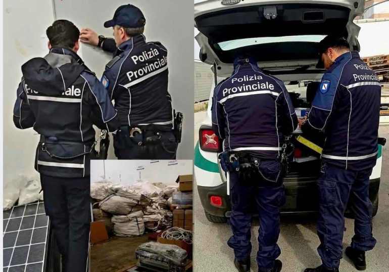 Sequestrata azienda a San Marco Evangelista: smaltiva illegalmente rifiuti e usava operai in nero