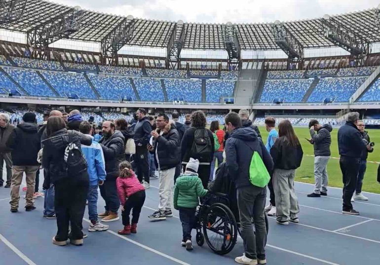 Stadio Maradona da record: oltre 10mila visitatori per i 100 anni del Napoli